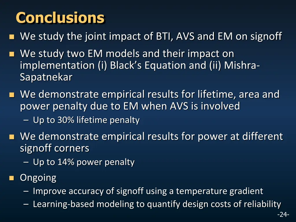 conclusions
