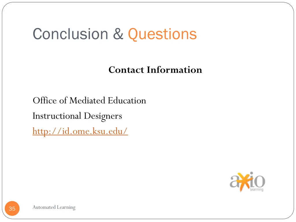conclusion questions