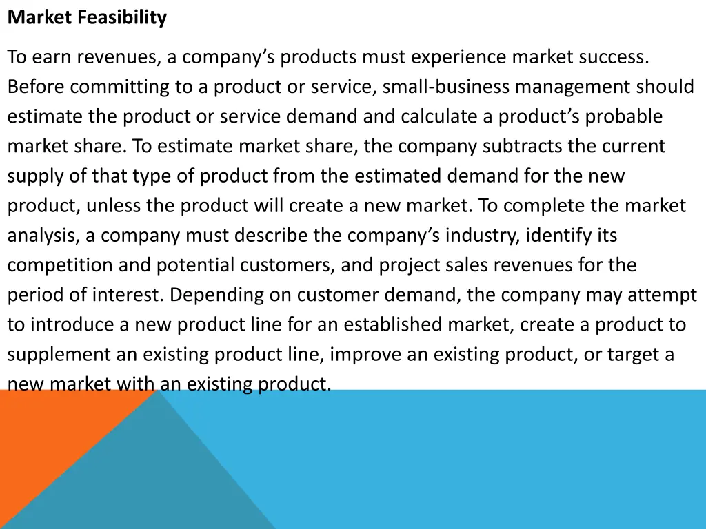 market feasibility