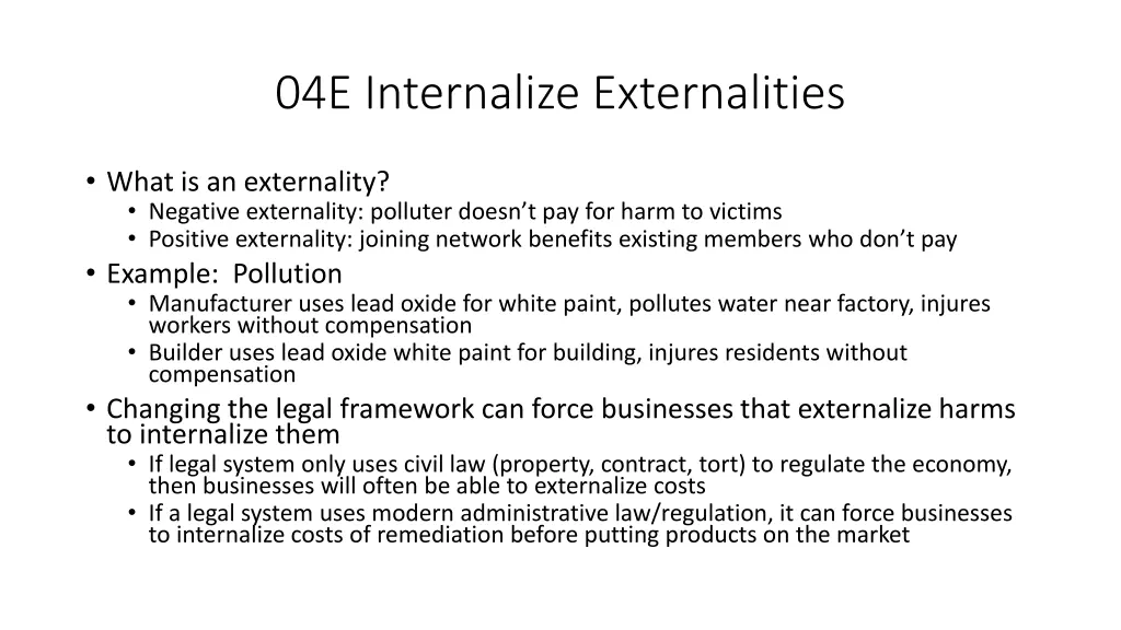 04e internalize externalities