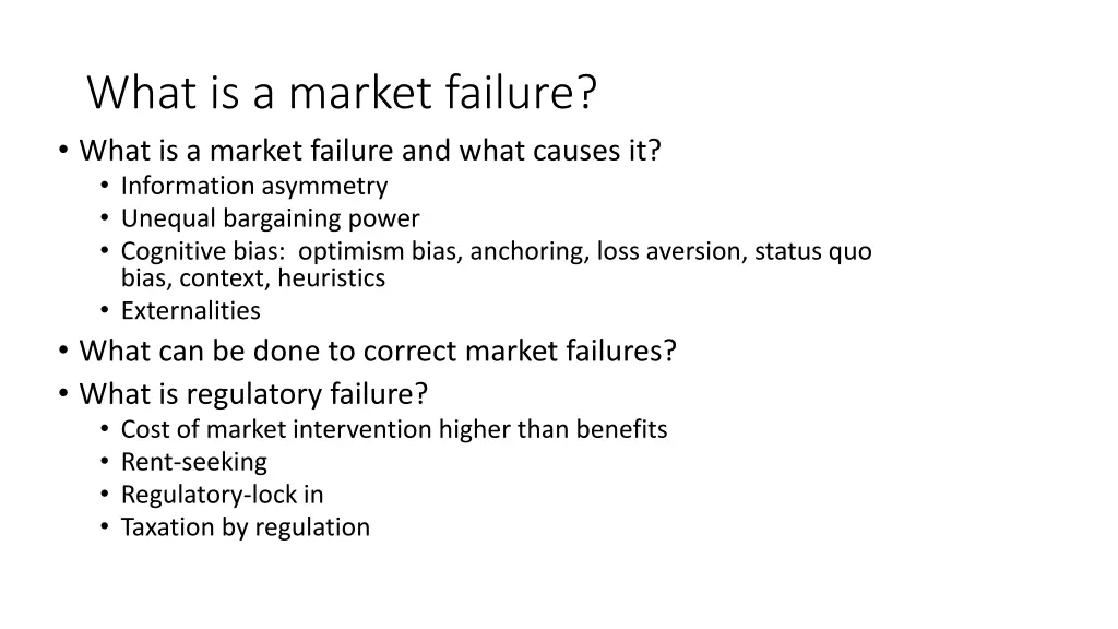 what is a market failure what is a market failure