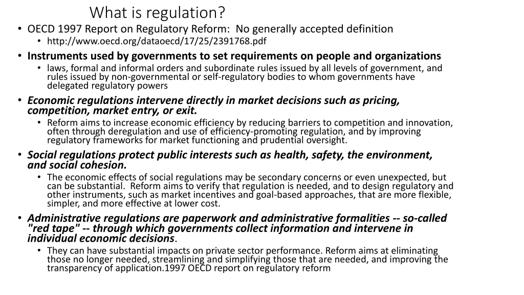 what is regulation
