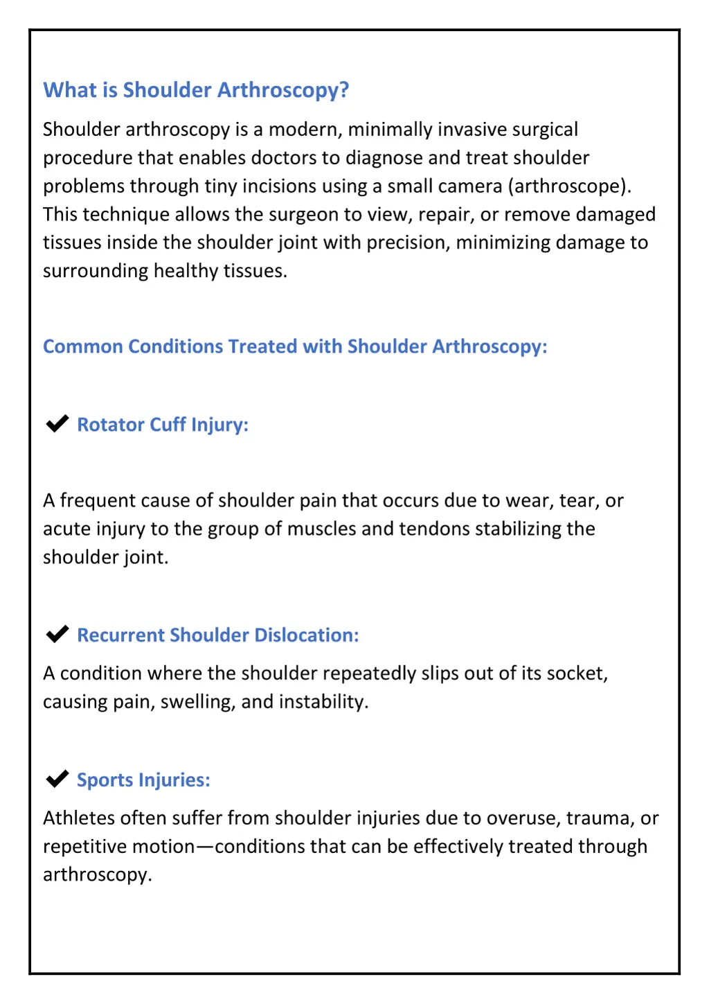 what is shoulder arthroscopy