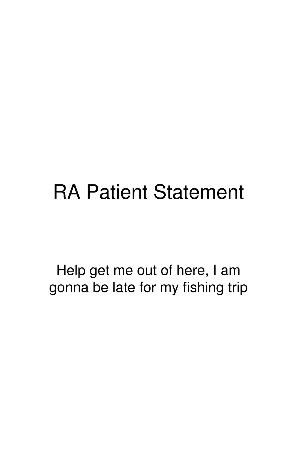ra patient statement