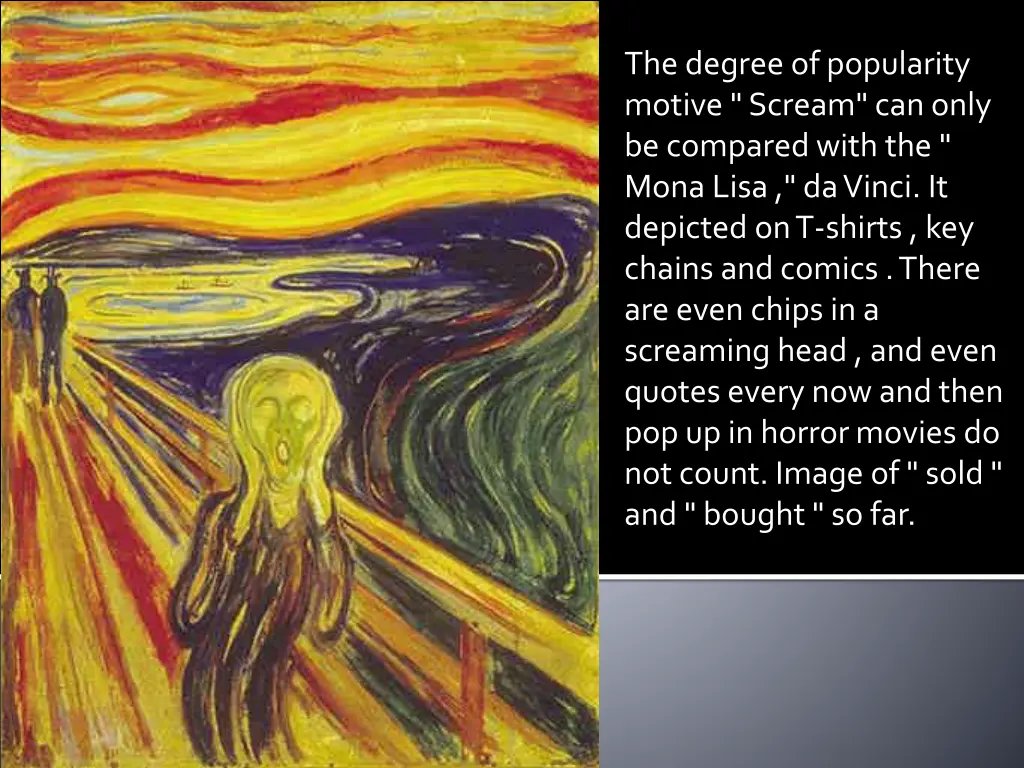 the degree of popularity motive scream can only