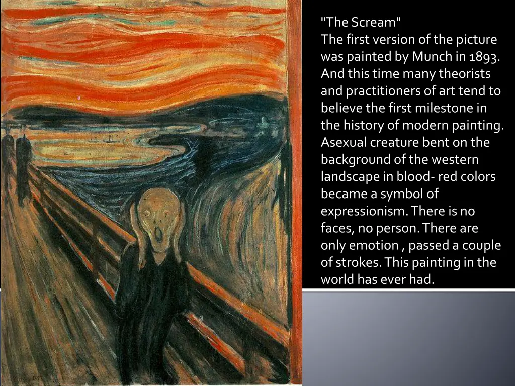 the scream the first version of the picture
