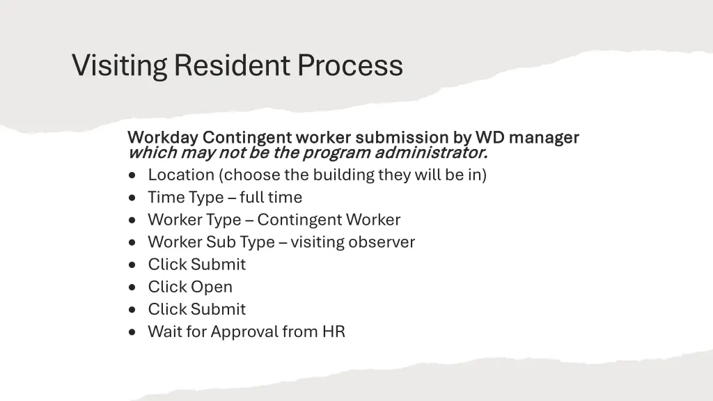 visiting resident process 10