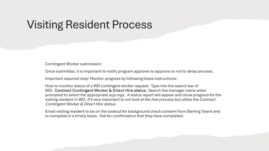 visiting resident process 12