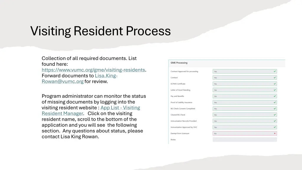visiting resident process 8
