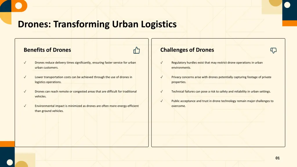 drones transforming urban logistics