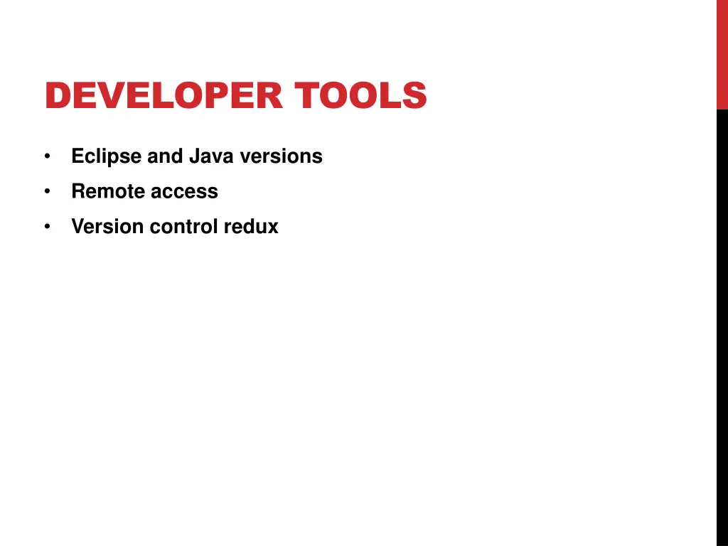 developer tools