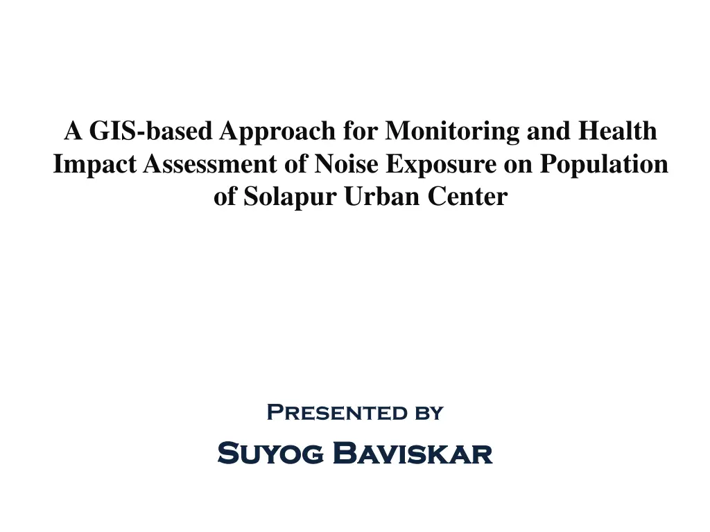 a gis based approach for monitoring and health