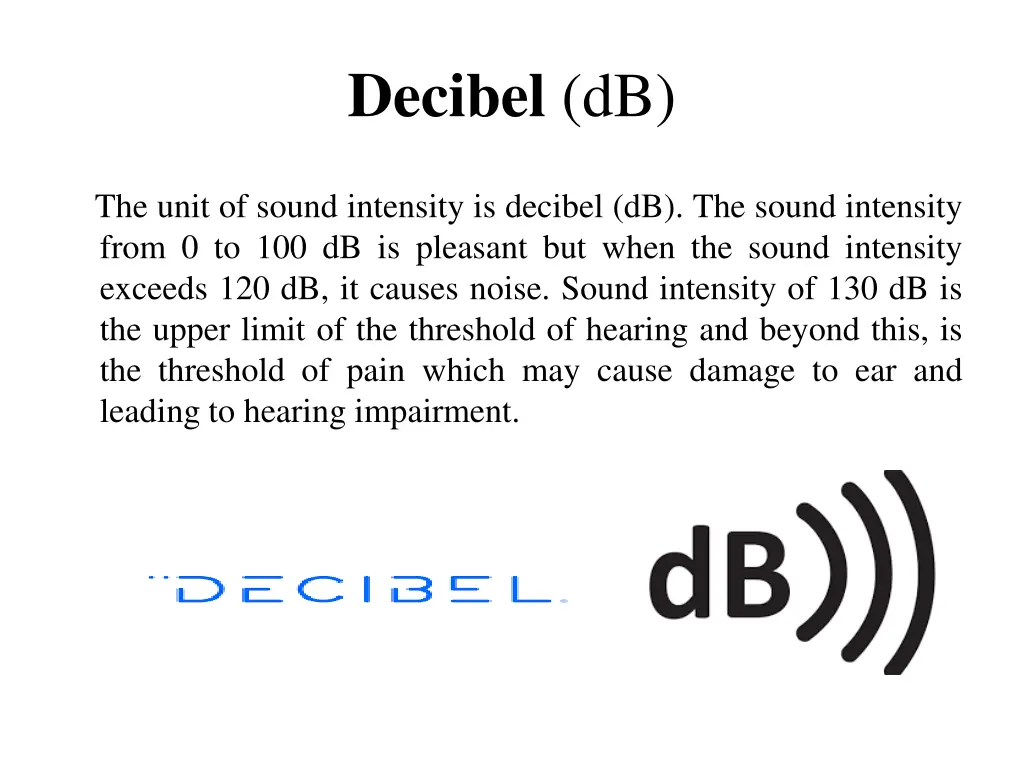 decibel db