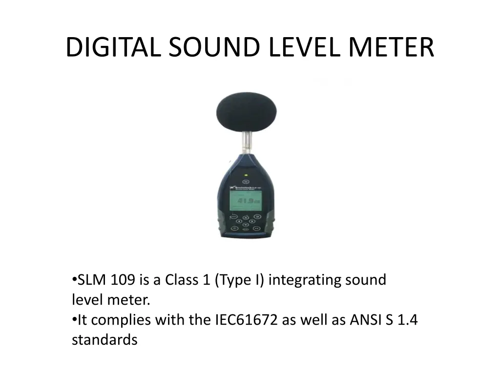 digital sound level meter