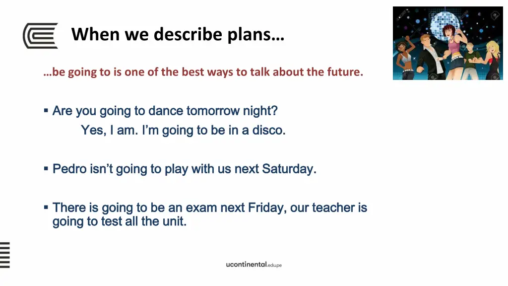 when we describe plans