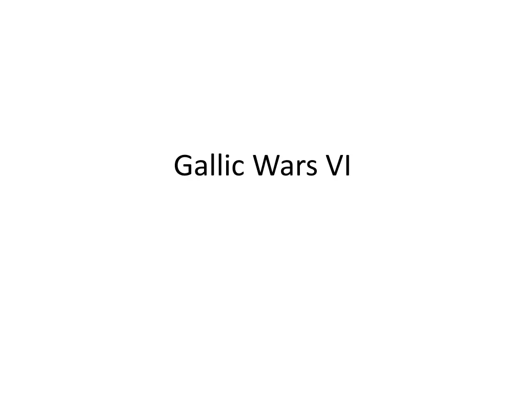gallic wars vi