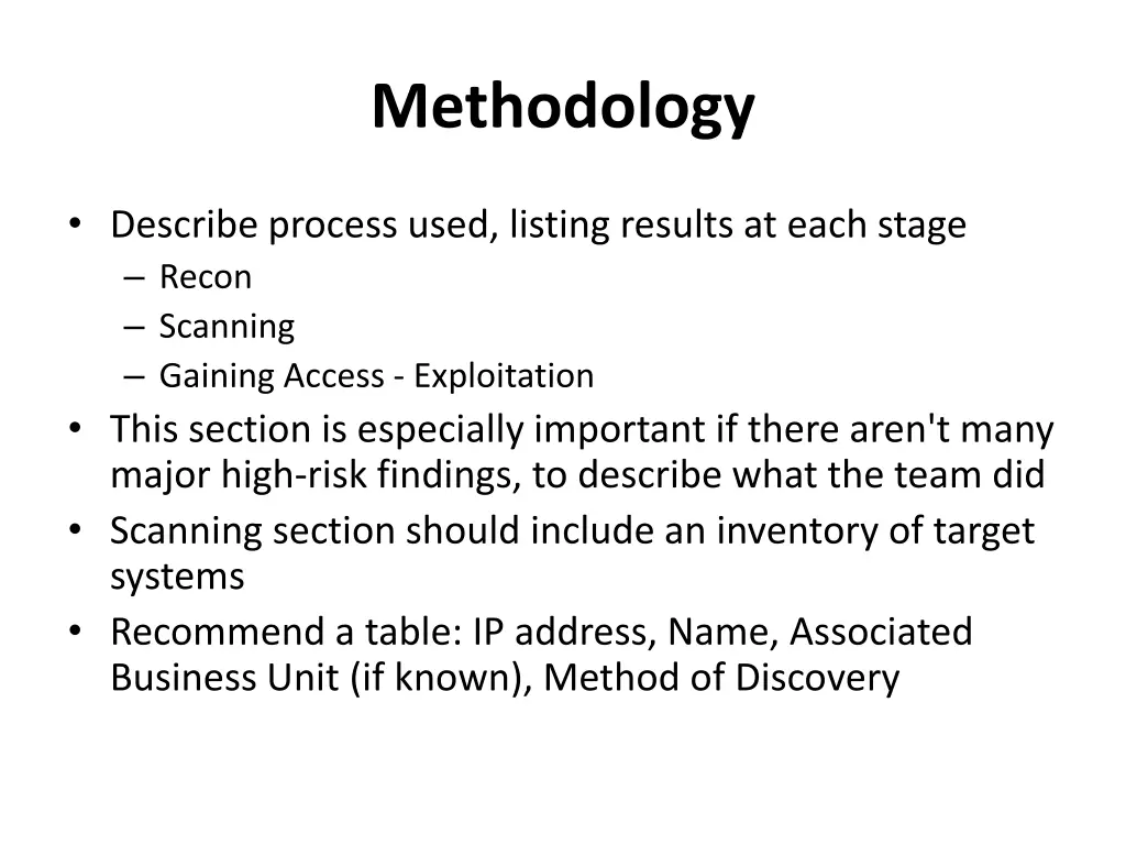 methodology