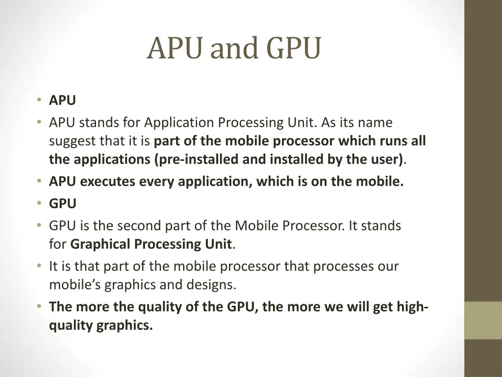apu and gpu