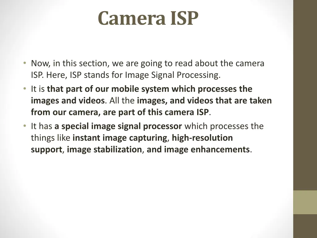 camera isp