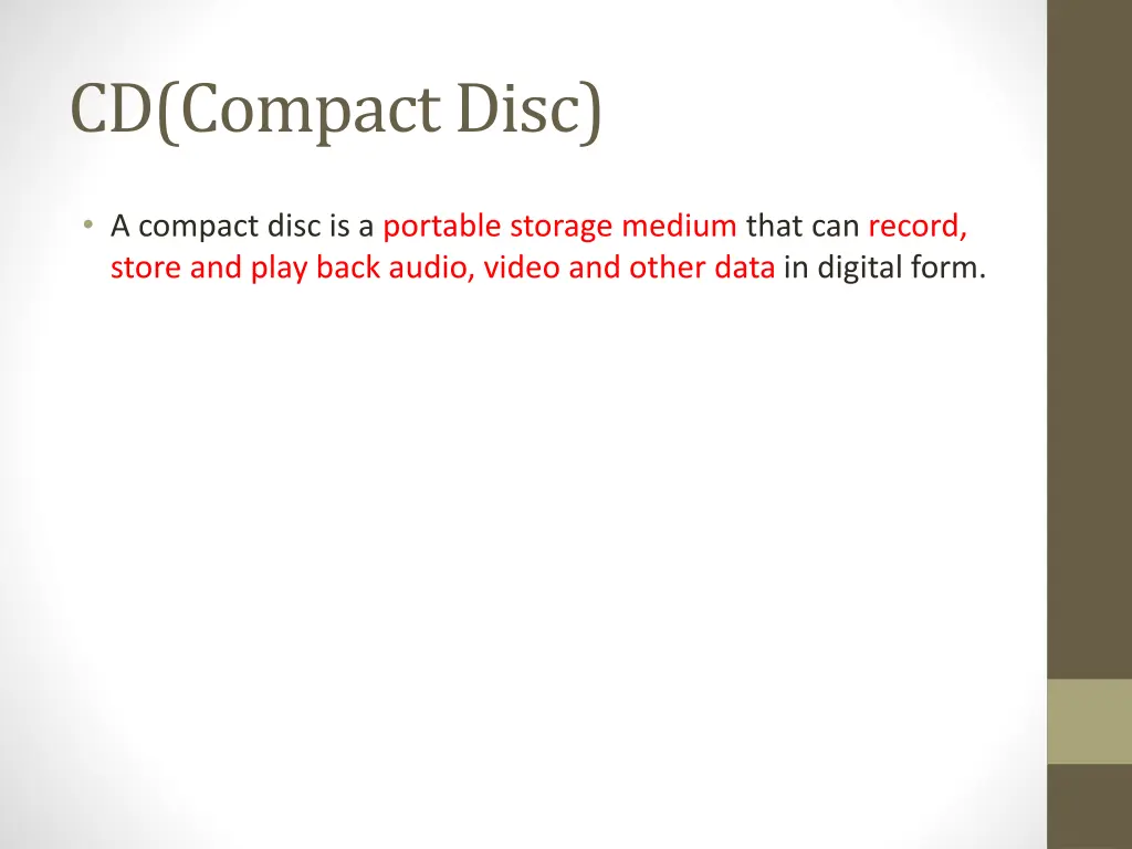 cd compact disc
