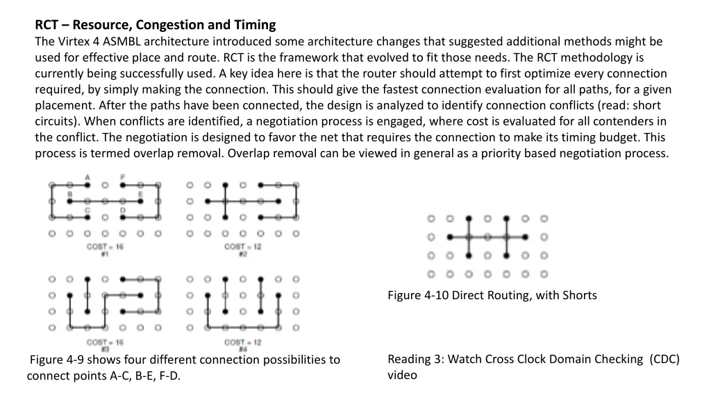 rct resource congestion and timing the virtex