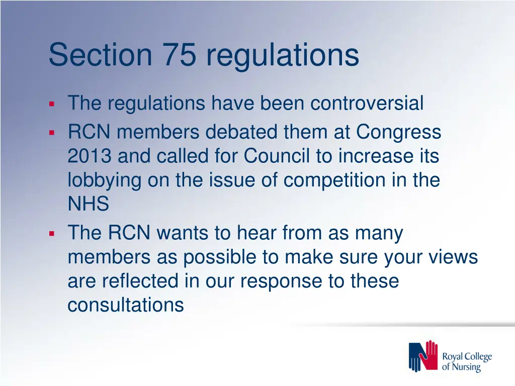 section 75 regulations