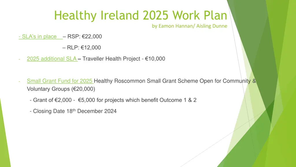 healthy ireland 2025 work plan