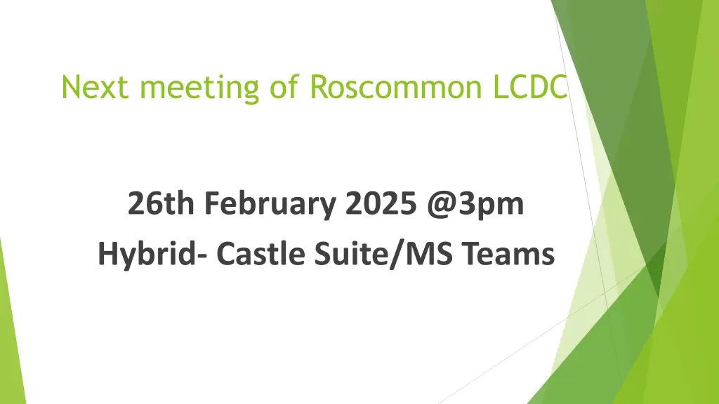next meeting of roscommon lcdc