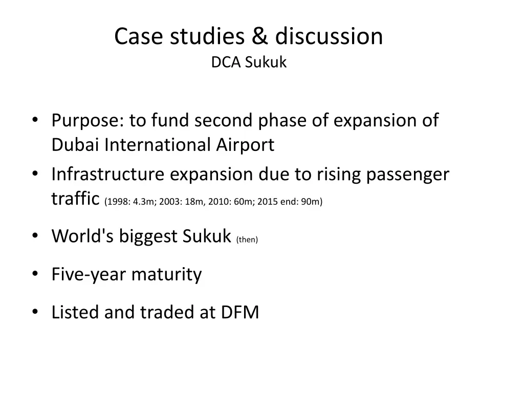 case studies discussion dca sukuk
