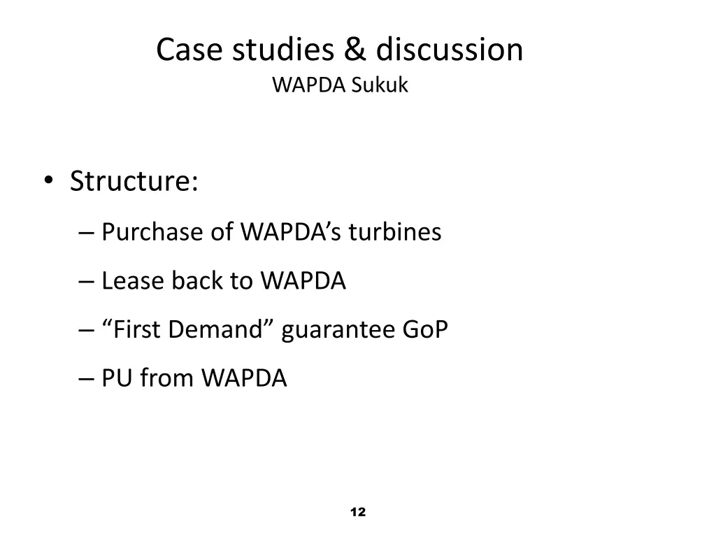 case studies discussion wapda sukuk