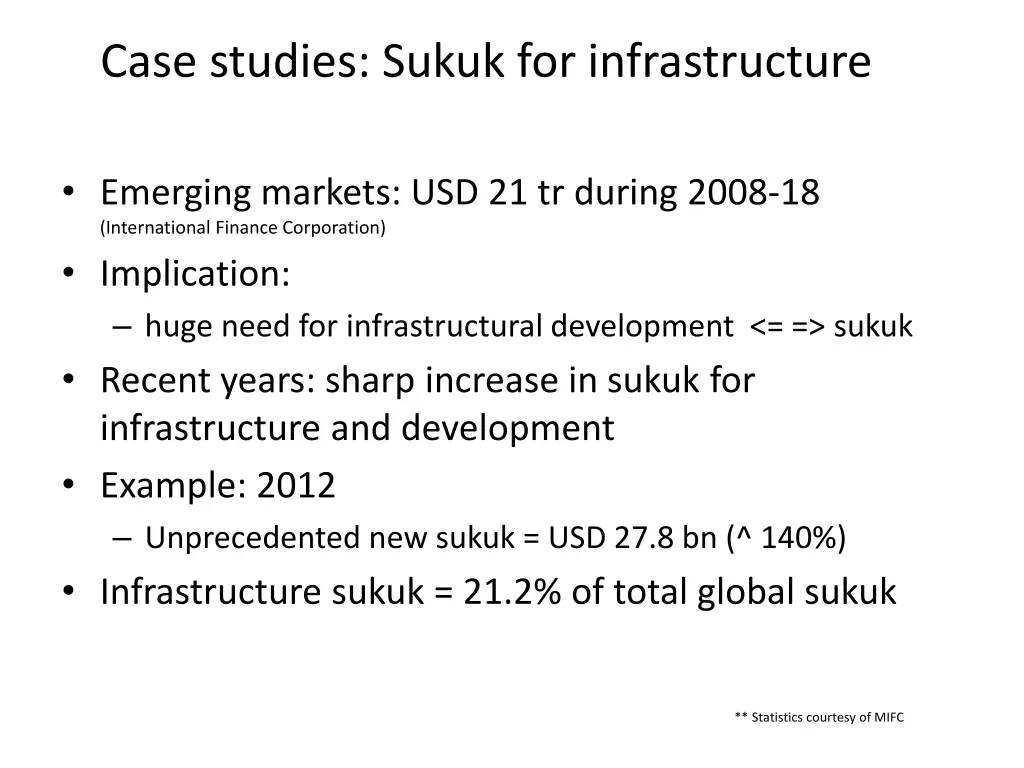 case studies sukuk for infrastructure 1