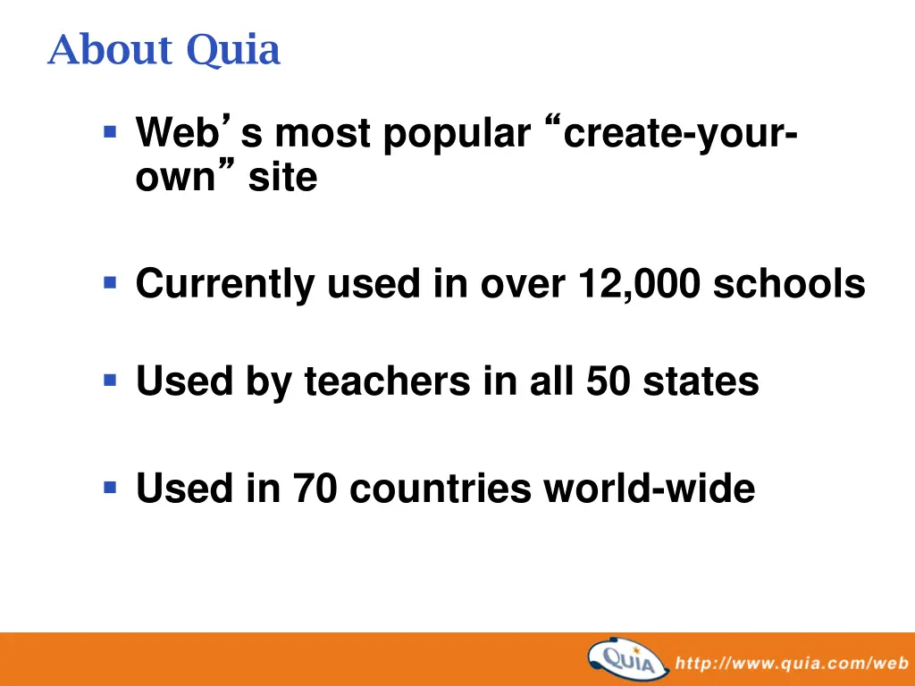 about quia
