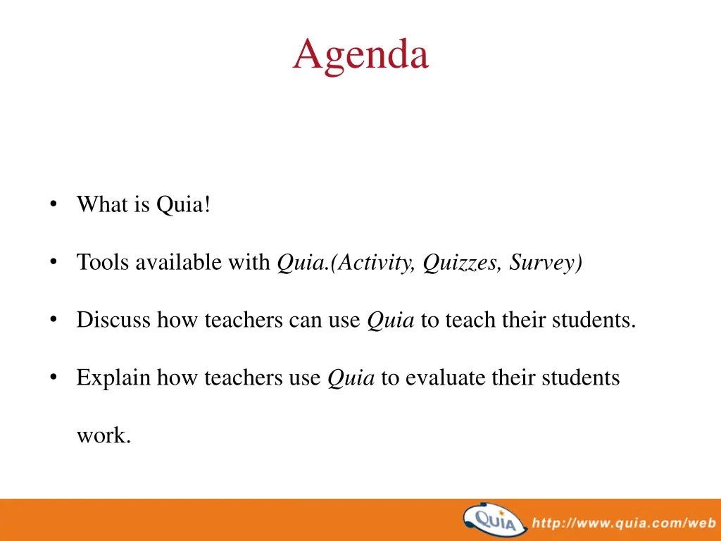 agenda