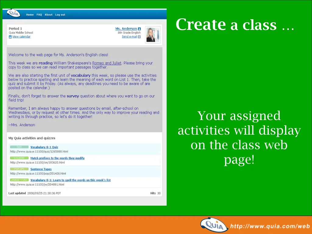 create a class
