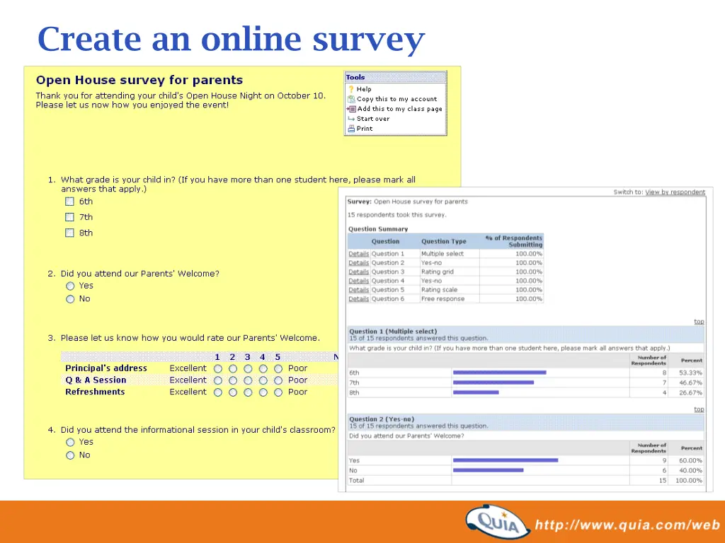 create an online survey