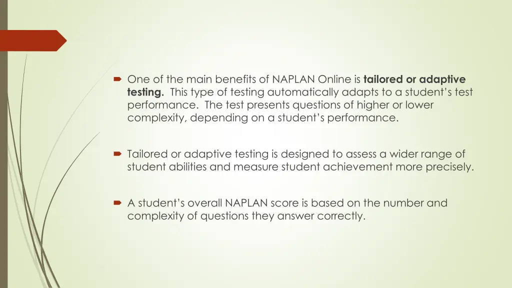one of the main benefits of naplan online