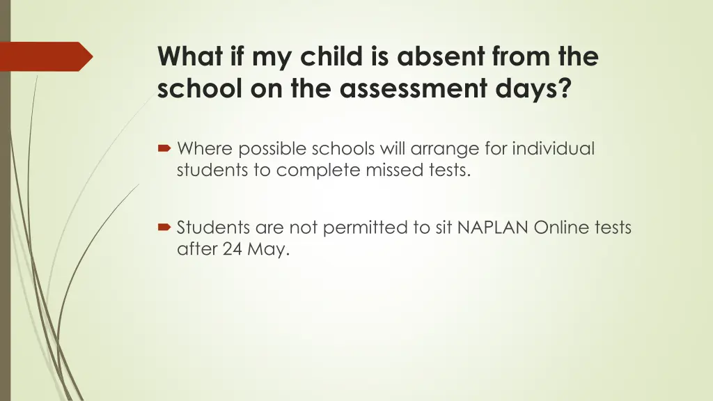 what if my child is absent from the school
