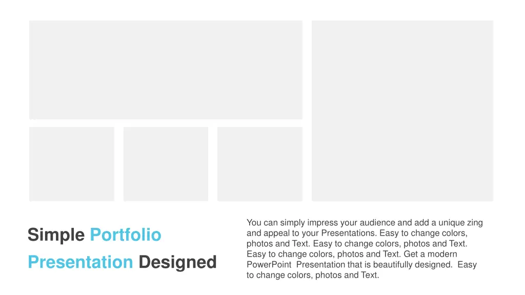 you can simply impress your audience
