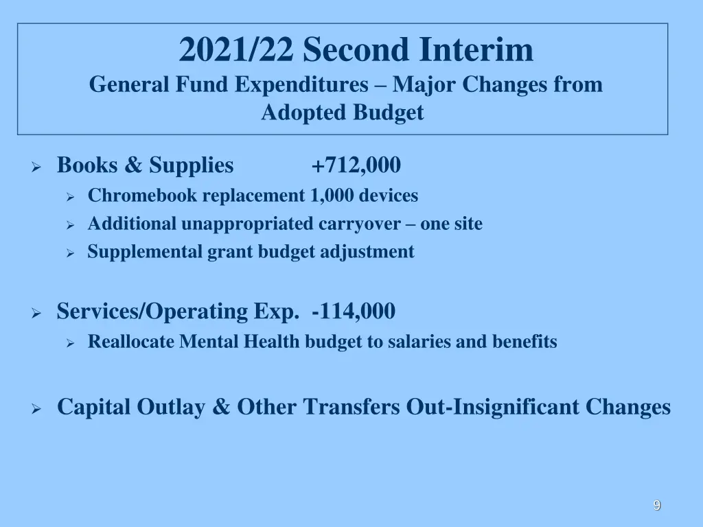 2021 22 second interim general fund expenditures 1