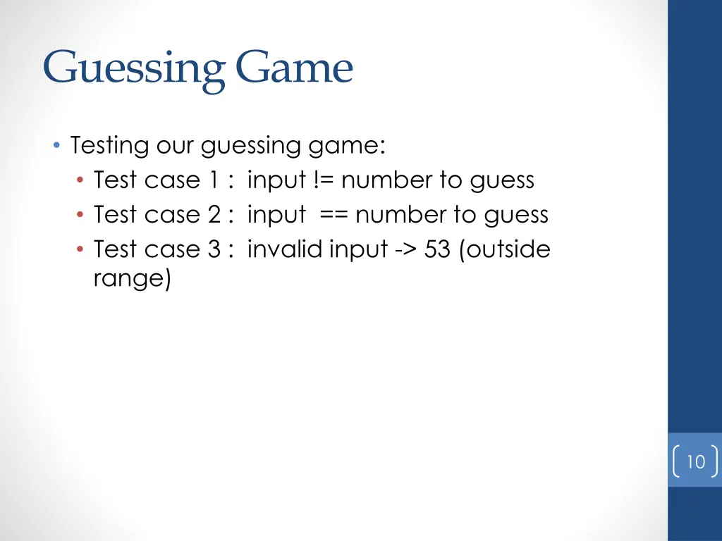 guessing game