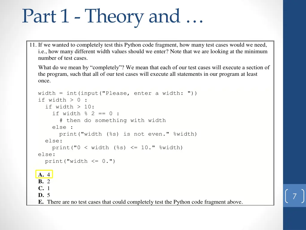 part 1 theory and