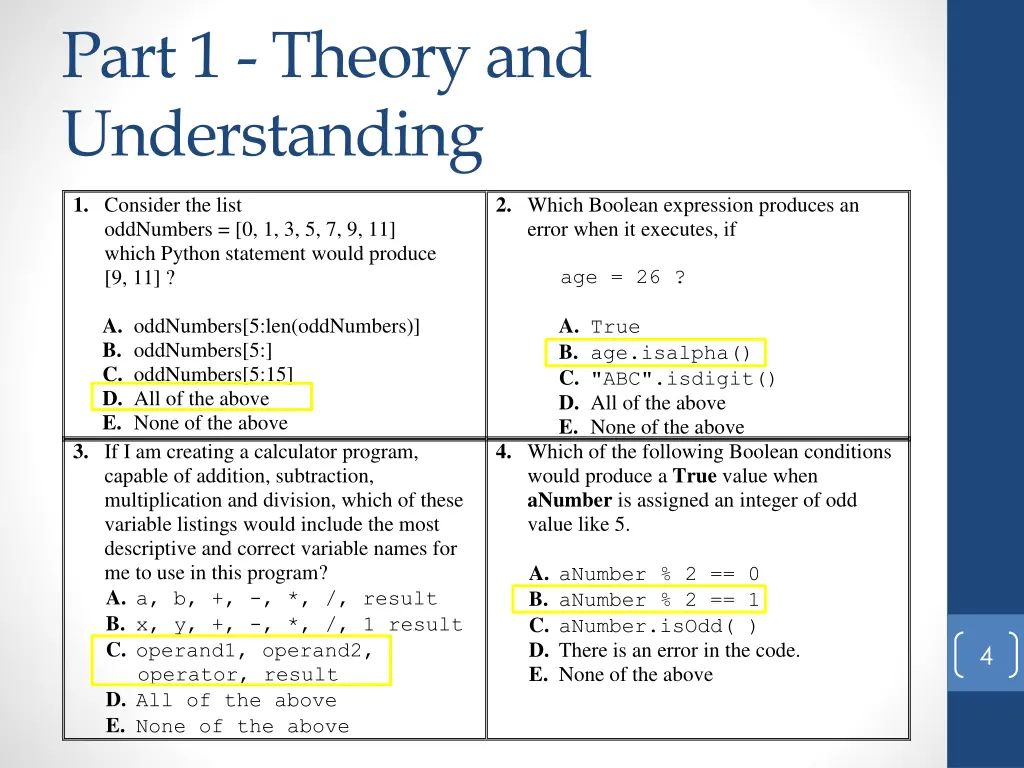 part 1 theory and understanding 1