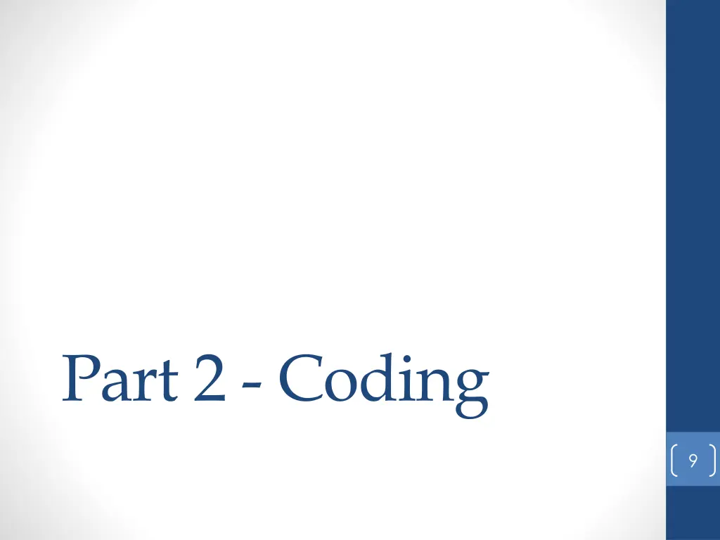 part 2 coding