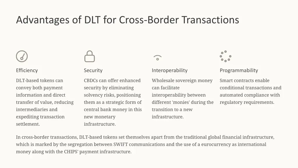 advantages of dlt for cross border transactions
