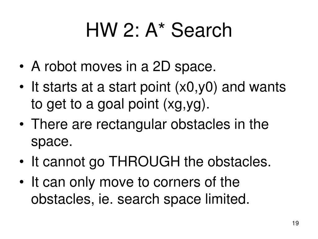 hw 2 a search