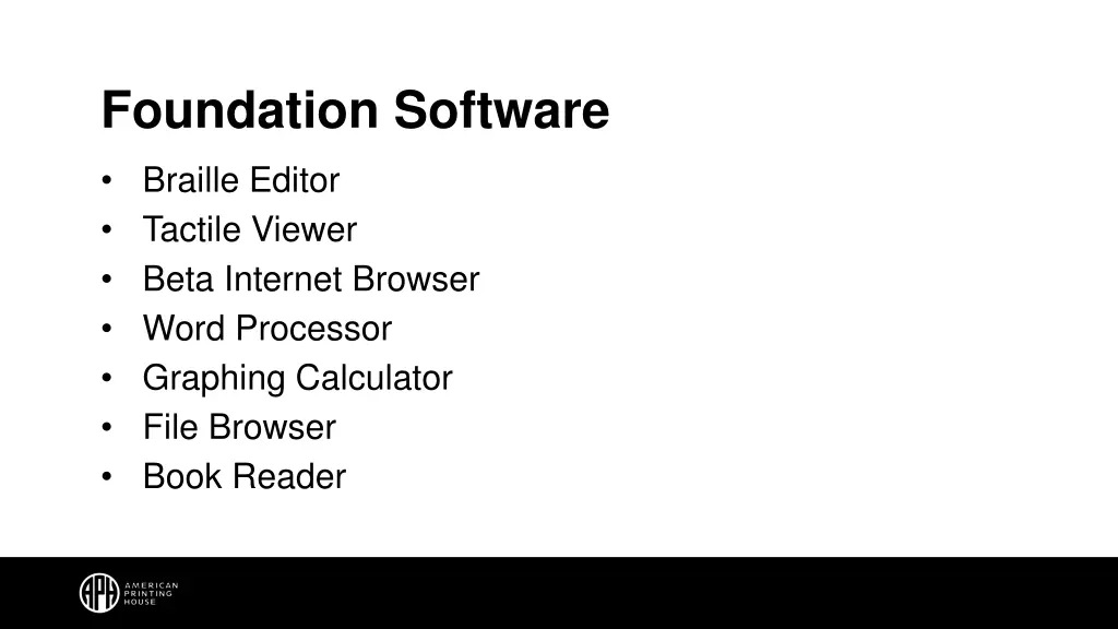 foundation software