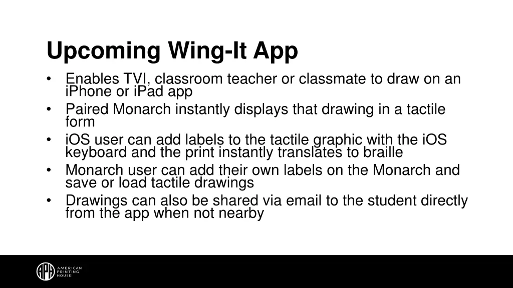 upcoming wing it app enables tvi classroom