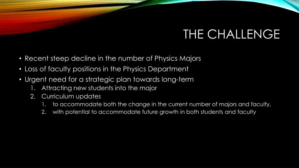 the challenge