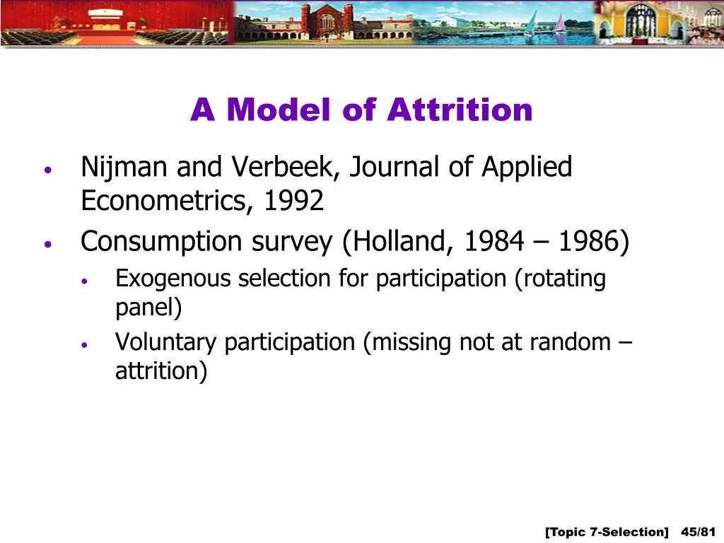 a model of attrition