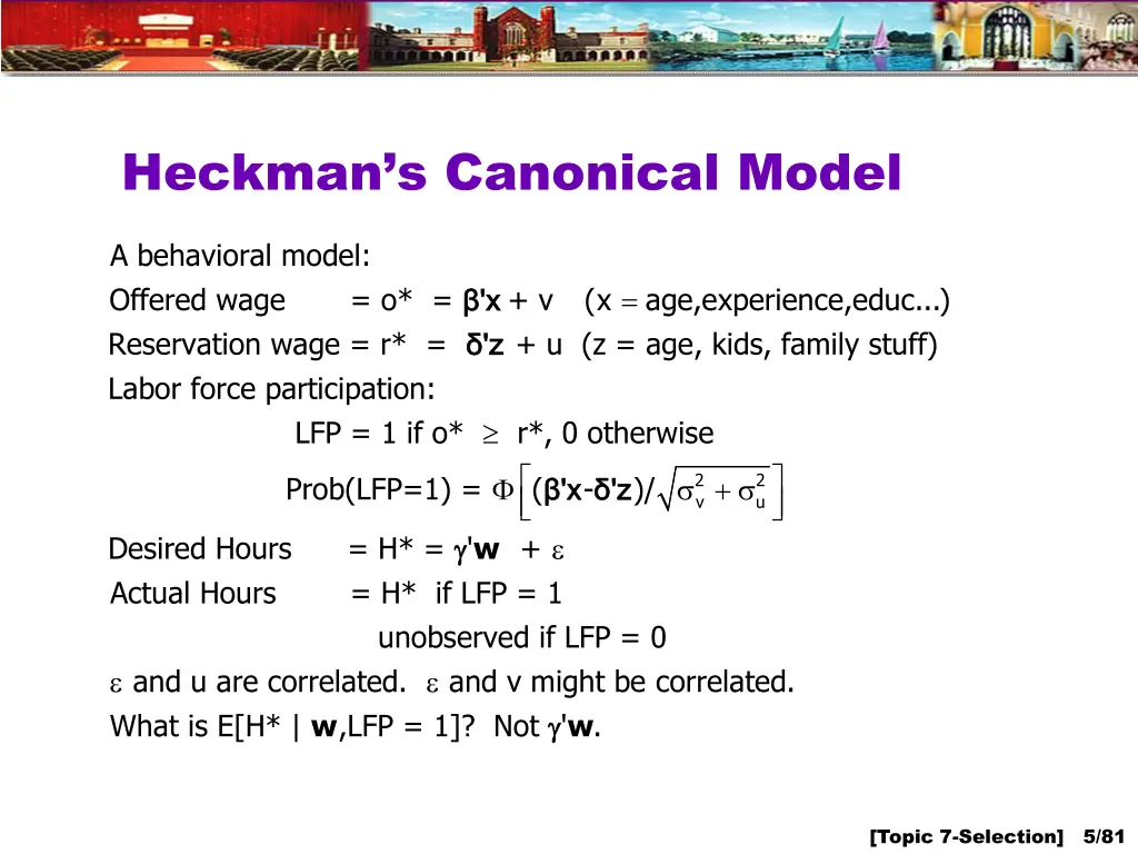 heckman s canonical model
